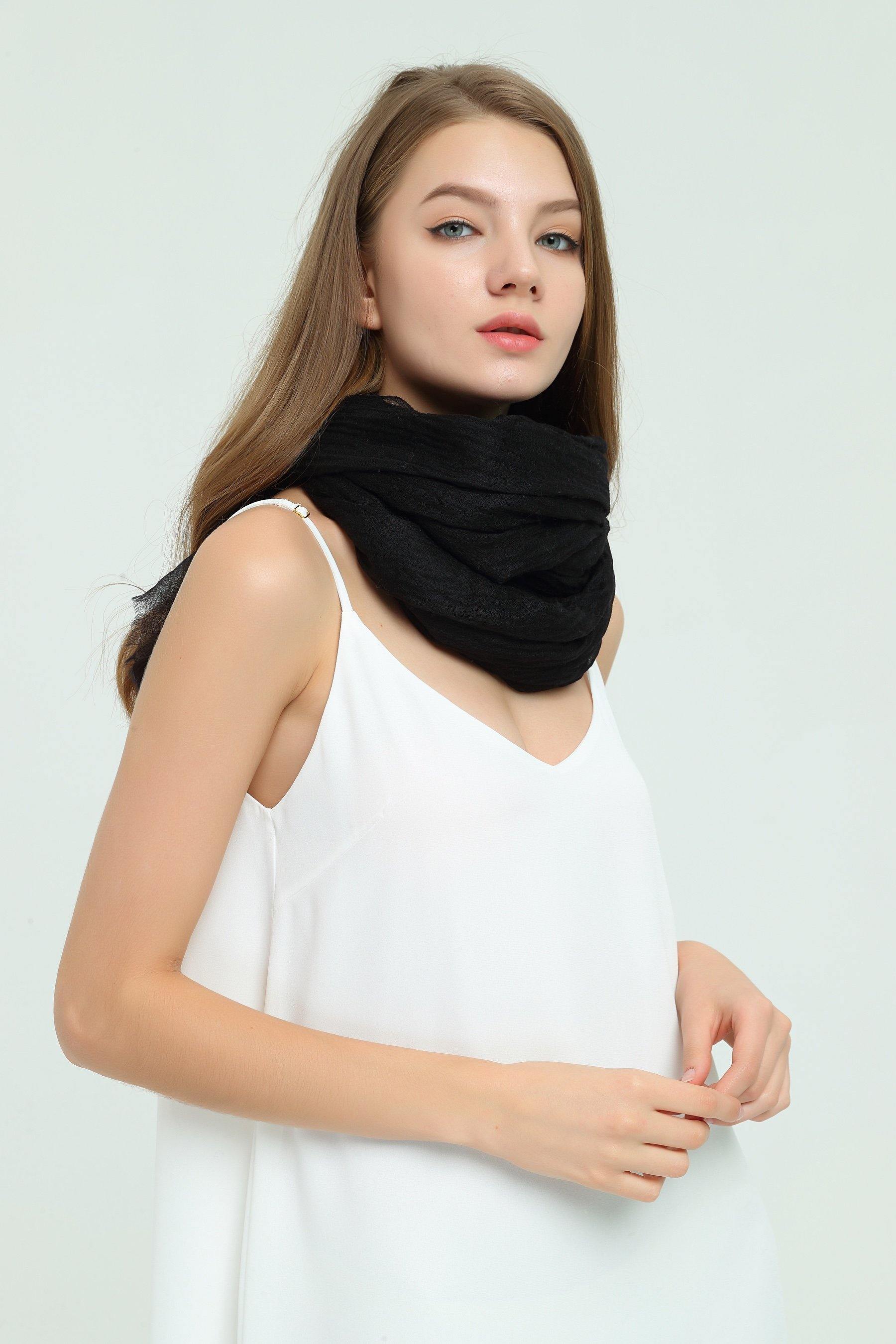 Aani Pure Cashmere Featherlight Scarf Wrap