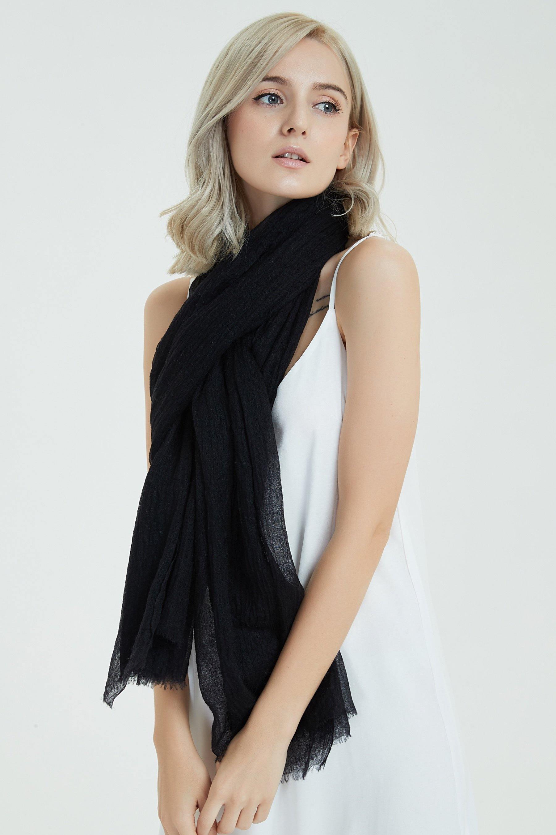 Aani Pure Cashmere Featherlight Scarf Wrap